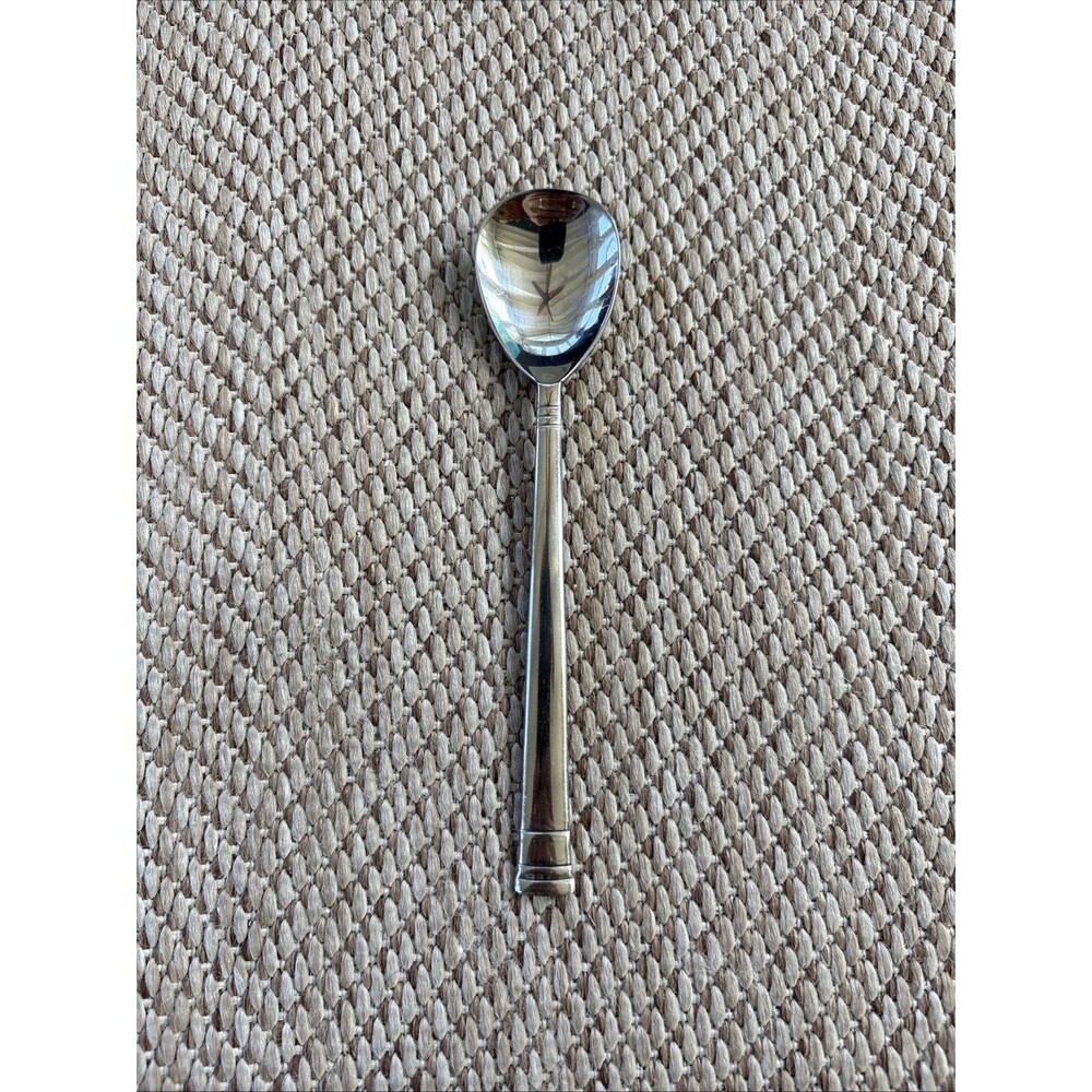Oneida SUNNYBROOK Sugar Spoon 6" Bands Tip Stainless Steel‎ Flatware